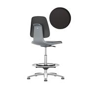 Silla giratoria de trabajo LABSIT bimos, con tacos y estribo circular