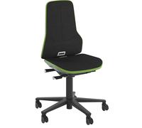 Silla giratoria de trabajo NEON, con ruedas bimos, contacto permanente