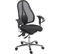 Silla giratoria ergonómica SITNESS 15 Topstar, con Body Balance Tec®, respaldo reticulado