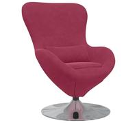 Silla Giratoria Moderna en Rojo Vino Diseño Ergonómico Con Características Ajustables Marco de Metal Elegante Asiento Cómodo Para Sala de Estar y Oficina Duradera y Llamativa Accent Para Leer