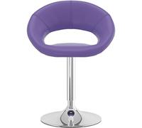 Silla giratoria moderna para oficina en casa, elegante silla decorativa morada con rotación de 360 grados