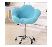 Silla giratoria para habitación Silla de Escritorio giratoria Silla de Oficina en casa de Terciopelo Silla giratoria Ajustable con Ruedas Cómoda Silla de Escritorio sin Brazos Silla giratori