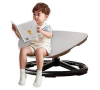 Silla giratoria para niños autistas, silla giratoria sensorial con mango de seguridad y diseño antideslizante, base de metal resistente para niños pequeños con autismo y TDAH, azul
