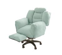 Silla giratoria Profesional para Ordenador de casa con Altura Ajustable, tapizada, con reposapiés y Respaldo inclinable, diseño ergonómico y cómodo para Dormitorio.
