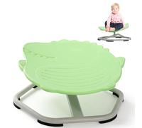 Silla Giratoria Sensorial Para Niños,Equilibrio de 360°,con Mango de Seguridad y Base Metálica Antideslizante,para Coordinación y Equilibrio,Silla Sensorial con Autismo y TDAH Juguete Sensorial(Verde)