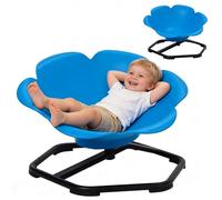 Silla Giratoria Sensorial Para Niños,Equilibrio de 360°,con Mango de Seguridad y Base Metálica Antideslizante,para Coordinación y Equilibrio, Silla Sensorial con Autismo y TDAH Juguete Sensorial(Azul)