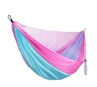 Silla Hamaca, Hamaca para Exteriores, Columpio par Hamock Parachute Hammock with Mosquito Net - Outdoor Anti-Rollover Camping Swing for Adults(F)