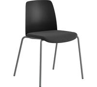 Silla Helmer asiento acolchado, respaldo de plástico, UE 4 unid.