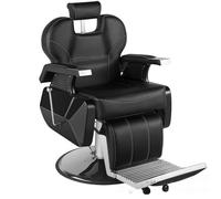 Silla hidráulica giratoria de 360° para barbero ajustable, reposacabezas y reposapiés, spa para estilistas de cabello, artistas del tatuaje y mesa