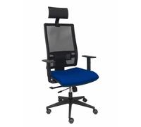 Silla Horna traslack bali azul marino brazos regulables ruedas parqué y cabecero