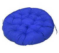 Silla impermeable con relleno de 160 x 160 cm, almohadilla extraíble para columpio colgante para jardín, terraza, acogedor asiento redondo, color azul marino