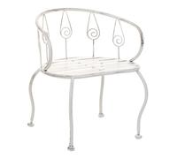 Silla infantil de forja blanco 35x28x39h cm
