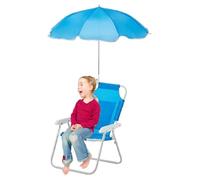 Silla infantil genérica, reclining Seat with ajustable Umbrella, plegable al aire libre, diseño ligero, para el jardín, Picnic, Garden, Travel, piscina, patio, pesca