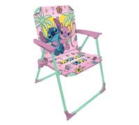 Silla Infantil Plegable con Brazos Licencia Oficial - Compacta y Ligera - Fácil de Limpiar - Ideal para Interior y Exterior - Soporta hasta 30 kg (Stitch 5695)