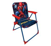 Silla Infantil Plegable con Brazos Licencia Oficial - Compacta y Ligera - Fácil de Limpiar - Ideal para Interior y Exterior - Soporta hasta 30 kg (Spiderman 8717)