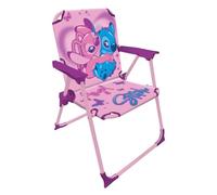 Silla Infantil Plegable con Brazos Licencia Oficial - Compacta y Ligera - Fácil de Limpiar - Ideal para Interior y Exterior - Soporta hasta 30 kg (Stitch 5693)
