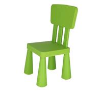 WELL HOME MOBILIARIO & DECORACIÓN Silla Infantil Verde en plástico Fuerte y Resistente, L:38 cm x F:35 cm x H:67 cm