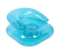 Silla Inflable Ergonómica Transparente para Uso en Interiores y Exteriores, sofá Inflable de PVC para Leer Noches de Cine, sofá Individual Azul