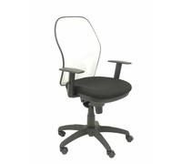 Piqueras y Crespo Jorquera Silla Malla Blanca Asiento Bali Negro