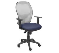 Silla Jorquera malla gris asiento bali azul marino