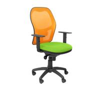 Silla Jorquera malla naranja asiento bali verde pistacho