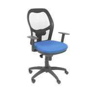 Silla Jorquera malla negra asiento bali azul marino