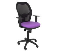 Silla Jorquera malla negra asiento bali lila