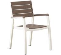 Silla keter harmony Con Apoyabrazos de Polipropileno Color Blanco Cappuccino
