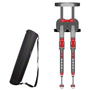 Silla ligera de ergonomía de pierna portátil, 3 velocidades ajustables alturas taburete plegable portátil, silla sin asiento silla silla invisible, oso hasta 150kg, camping en cualquier lugar para
