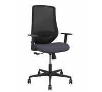 Silla mardos sincro malla negra bali gris oscuro brazo regulable