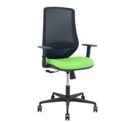 Silla Mardos sincro malla negra bali pistacho brazo regulable