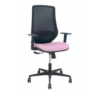 Silla Mardos sincro malla negra bali rosa brazo regulable