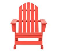 Silla mecedora de jardín - silla de exterior adirondack madera maciza de abeto rojo