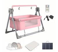 Silla mecedora eléctrica para bebé, ajustable, mesita de noche, cuna segura, cesta reclinable para bebé, la mejor solución de sueño para recién nacidos para bebés unisex