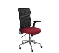 Silla Minaya respaldo malla negro asiento bali granate