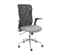 Silla minaya respaldo malla negro asiento bali gris claro