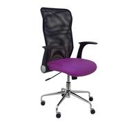 Silla minaya respaldo malla negro asiento bali morado