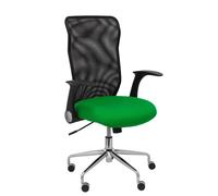 Silla Minaya respaldo malla negro asiento bali verde