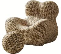 Silla moderna con otomana, cómoda silla de descanso con reposapiés, sillón de barril para sala de estar, dormitorio, brazos de la madre, sofá perezoso, silla de lectura, muebles de sala de lectura, 46