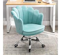 Silla moderna de computadora para juegos de oficina con diseño ergonómico de altura ajustable y función giratoria para dormitorio, sala de estar y área de recepción, elegante silla de terciopelo para