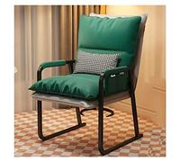 Silla moderna para invitados de oficina con soporte lumbar, cojín de asiento grueso, diseño sin ruedas, cómodo sillón para sala de espera, escuela, iglesia y espacios de recepción