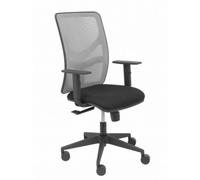 Silla Motilla malla gris asiento bali negro brazo regulable