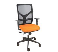 Silla motilla traslack malla negra asiento bali naranja brazo regulabl