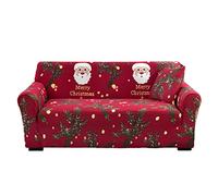 silla Navidad, funda sofá 3 plazas, protector muebles, funda sofá impresa digital Navidad, decoración vacaciones, funda sofá lavable para evitar que los