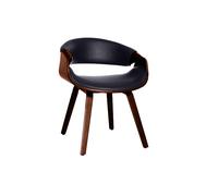 Silla nórdica negro y madera oscura ARAMIS