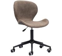 Silla Oficina Escritorio Silla De Escritorio Giratoria Silla Giratoria Silla De Computadora Sin Brazos con Respaldo Espacios Pequeños Silla De Trabajo Cómoda para Estudio Dormitorio(A)