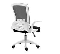 Silla Oficina Escritorio Silla Reclinable De Oficina Giratoria Silla De Escritorio con Malla Transpirable con Soporte Lumbar De Brazos Abatibles Ajustables para Estudio Dormitorio(A)