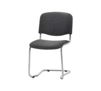 Silla oscilante, apilable respaldo acolchado, armazón en color aluminio