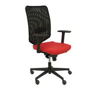 Silla ossa negra similpiel rojo