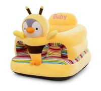 Silla para bebé Sit Me Up|Silla para sentarse para bebé, soporte infantil en forma de pingüino con base ancha, asiento de piso de felpa suave para bebés que aprenden a sentarse